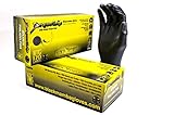 Black Mamba Powder Free Industrial Strength Nitrile Gloves with Raised TORQUE GRIP 100 Glove BOX (LARGE)