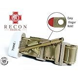 Recon Medical TANTQTourniquet - (TAN) Gen 3 Mil-Spec Kevlar Metal Windlass Aluminum First Aid Tactical Swat Medic Pre-Hospital Life Saving Hemorrhage Control Registration Card 1 Pack