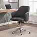 Amazon Basics Classic, Adjustable, Swivel Office Desk Chair with Casters and Twill Fabric, Charcoal