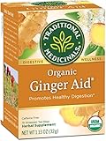 Traditional Medicinals Organic Ginger Aid Tea, 16 Tea Bags (Pack of 6)