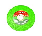 Akari Stainless Steel Grinding Cut-off Wheel 105mm X 1mm X 16mm (Green) (Pack of 50)