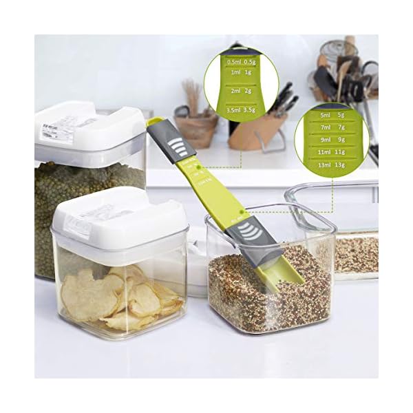 SAWAKE-Airtight-Food-Storage-Containers-with-LidsSet-of-6-Kitchen-Pantry-Cereal-Storage-Containers-Plastic-BPA-Free-Ideal-for-Flour-Rice-CandySnacks-10-Labels-Reusable-Marker SAWAKE Airtight Food Storage Containers with Lids(Set of 6), Kitchen & Pantry Cereal Storage Containers, Plastic BPA Free Ideal for Flour, Rice, Candy,Snacks -10 Labels Reusable & Marker