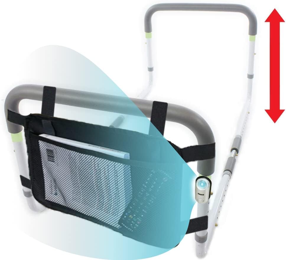 LumaRailTriple Safe, DoubleSided Dual Bed Assist Rail Support Bar