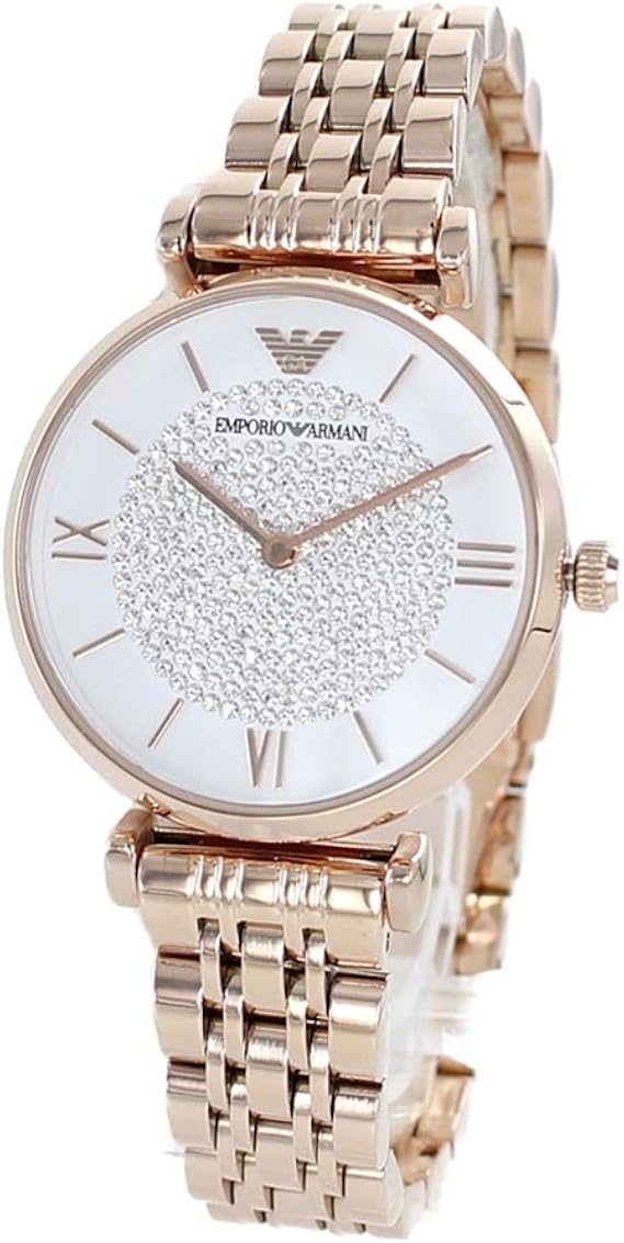 Amazon エンポリオアルマーニ Emporio Armani レディース ジャンニ ピンクゴールド クリスタル ブレスレットウォッチ Ar 腕時計 並行輸入品 レディース腕時計 腕時計 通販