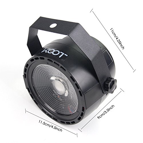 KOOT DJ Disco Light, DMX COB LED Wash Stage Lights with 7 DMX Control and Remote Control, for Wedding Birthday Bar Club Church Party Dance