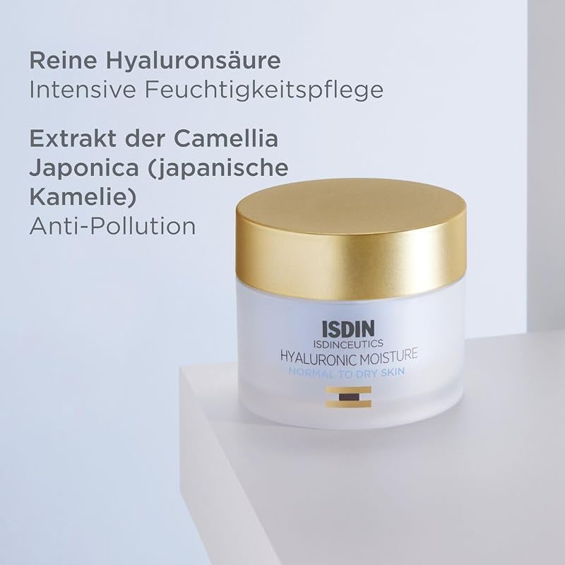 ISDINCEUTICS Hyaluronic Moisture Normal to Dry Skin, leichte, feuchtigkeitsspendende Gesichtscreme mit reiner Hyaluronsäure und Antioxidantien für normale bis trockene Haut 50 g — Foto 3 von 8