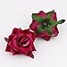 Artificial Flower 6cm Silk Blooming Rose Heads for Wedding Decoration DIY Wreath Scrapbooking Corsage Flowers 7pcs (Burgundy)