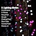 Quntis Cluster Christmas String Lights Pink &White, 400 LED 8 Twinkle Modes 13FT Globe Fairy Lights for Xmas Tree Bedroom Indoor Outdoor Valentine Wedding Holiday (Plug in, Connectable, Waterproof)