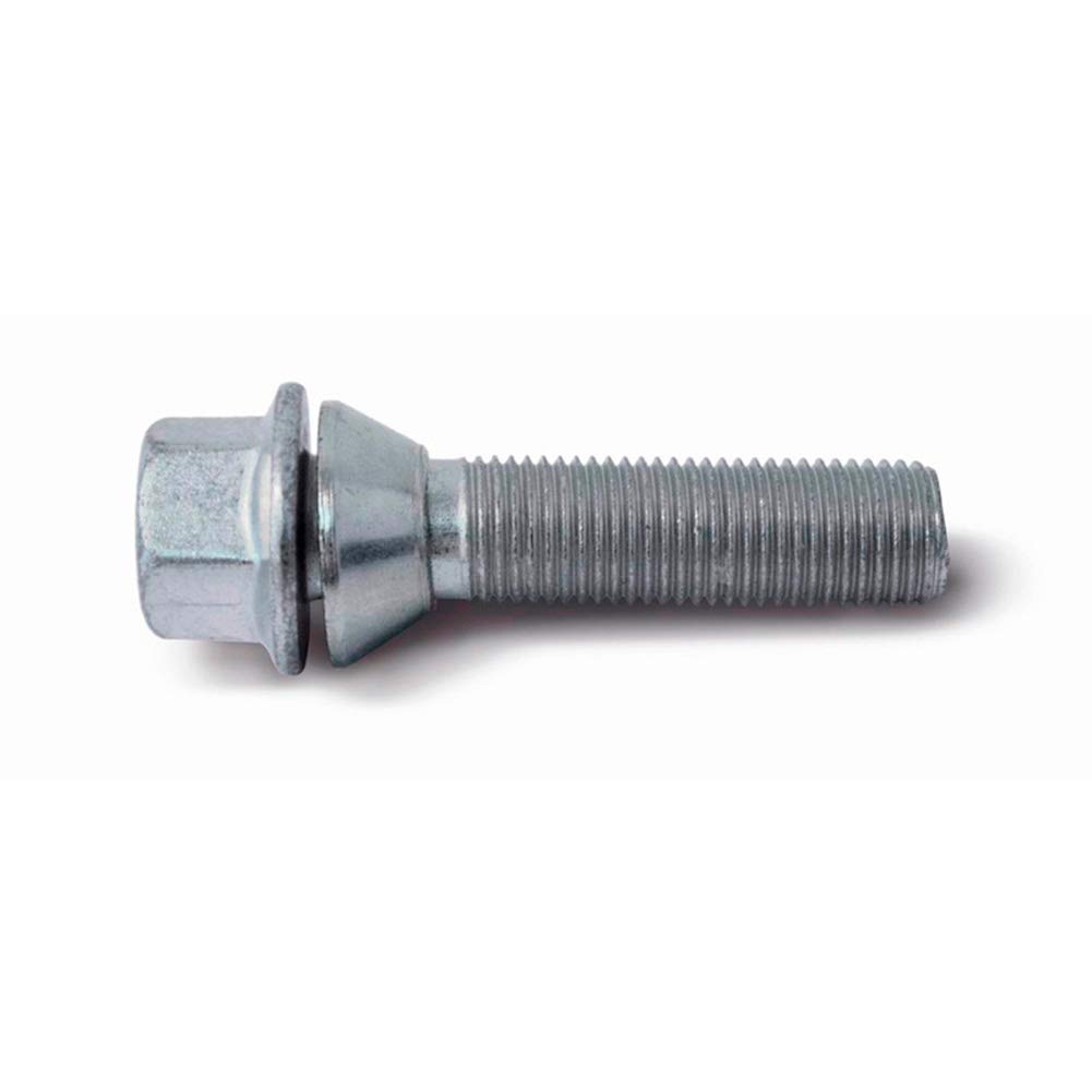 H&R Wheel bolt Taper-Head with movable cone M14x1.50 - Length 53mm (e.g. compatible with BMW, Volvo)