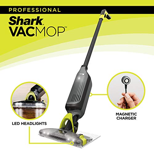 Shark VM252 VACMOP Pro Cordless Hard Floor Vacuum Mop with Disposable Pad, Charcoal Gray