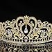 Sunshinesmile Gold Bridal Crown Tiara Crystal Rhinestone Wedding Prom Pageant Crowns Headband