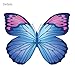 DECOWALL DS9-1302 30 Vibrant Butterflies Kids Wall Stickers Wall Decals Peel and Stick Removable Wall Stickers for Kids Nursery Bedroom Living Room d?cor