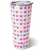 Swig Life 32oz Insulated Tumbler, Travel Coffee Tumbler with Lid, Cup Holder Friendly Travel Coffee Mug, Stainless Steel with Lid (Be Mine)