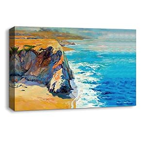 NWT Canvas Wall Art Abstract Beautiful Landscape Ocean...