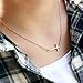 Sideways Cross Necklace 18k Gold Plated Stainless Steel Simple Small Cross Pendant From Ghome Offer Silver or Gold Color 18 Inches for Women Girls with Gift Box (Gold)