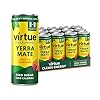 Virtue Yerba Mate – Natural Energy Drink – Zero Sugar, Zero Calories (Peach & Raspberry, 12x250ml)