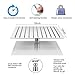 12 Inch Rain Shower Head, NearMoon Stainless Steel Bath Shower, Ultra Thin Rainfall Showerhead Waterfall Body Covering with Silicone Nozzle and Powerful Spray Performance(12'' Square)