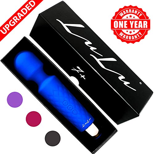 ❤️Lulu 7+ Personal Wand Massager - Cordless, Therapeutic, Vibrating Massage - Powerful Hand held Magic, Rechargeable Mini Stress Relief Silicone - Foot Back Neck - Upgraded Memory 5 Speeds 20 Pattern
