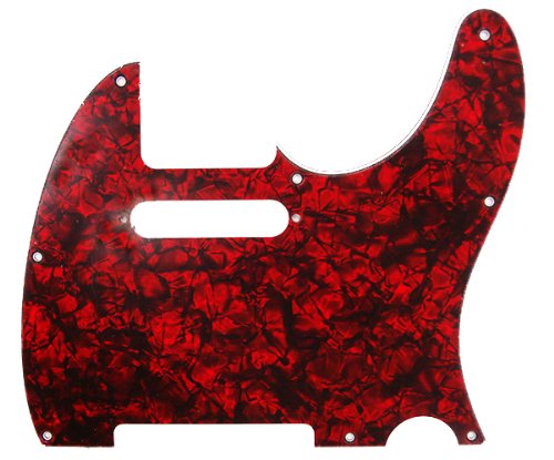 D'Andrea Pro Tele Guitar Pickguard, Red Pearl