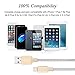 iPhone Cable, Quntis 2Pack 6FT Durable Nylon Braided Apple Lightning Cable Cord Certified to USB Charging Charger for iPhone 7 7 Plus 6S 6S Plus 6 6 Plus 5S 5 5C SE iPad iPod Nano 7 (Champagne Gold)
