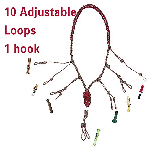 SOMA Duck Call Lanyard Paracord Adjustable Loops Call lanyards for