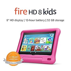 Fire-HD-8-Kids-tablet-for-ages-3-7-8-HD-display-32-GB-Pink-Kid-Proof-Case Fire HD 8 Kids tablet | for ages 3-7 | 8" HD display, 32 GB | Pink Kid-Proof Case (2020 release)