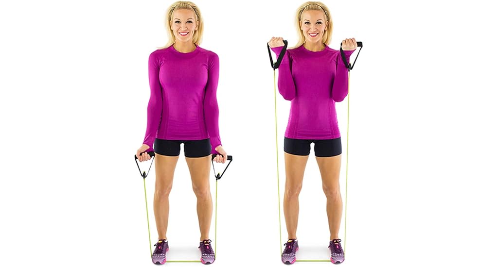 Bicep Curls With Resistance Bands