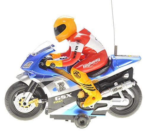 CHIMAERA RC Radio Control Hobby Toy Motorcycle GSX 360 Electric RTR (Blue)