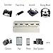 USB 3.0 Hub in Glacial White for PS4 - ElecGear Customized 5-Ports USB Expansion Adapter, Controller Charger Extended Splitter with LED indicator for Sony PlayStation 4 Console