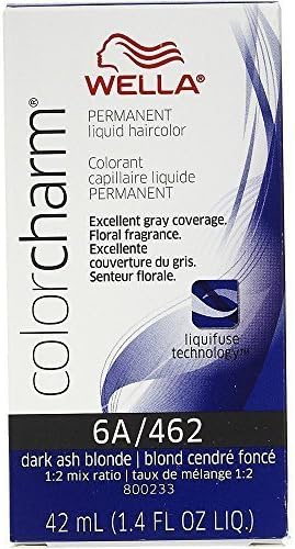 Wella Color Charm 6A/462 Dark Ash Blonde Permanent Liquid Hair Color Value Packs (5 pcs) by Well Color Charm