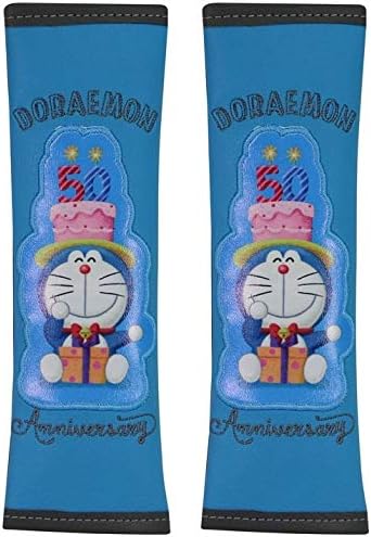ドラえもん50周年シートベルトカバー高級フェイクレザーpvc シートベルト用品 車 バイク Amazon
