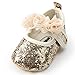 LIVEBOX Baby Girls Shoes Soft Sole Prewalker Mary Jane Princess Party Dress Crib Shoes with Free Bow Knot Baby Headband (S:0-6 Months/4.33