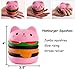 HIGO TOY 3pc Jumbo Squishies Set Hamburger Popcorn Coffee Cup Scented Slow Rising Squeeze squishies Toy Stress Relief Decorations Toy Great Gift for Adults and Kids, Party Birthday Toys