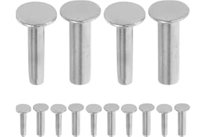 FOMIYES Knife Handle Rivets 1.5mm Stainless Steel DIY Repair Pins 7 Pairs for Kitchen Cutter Handle Fixing