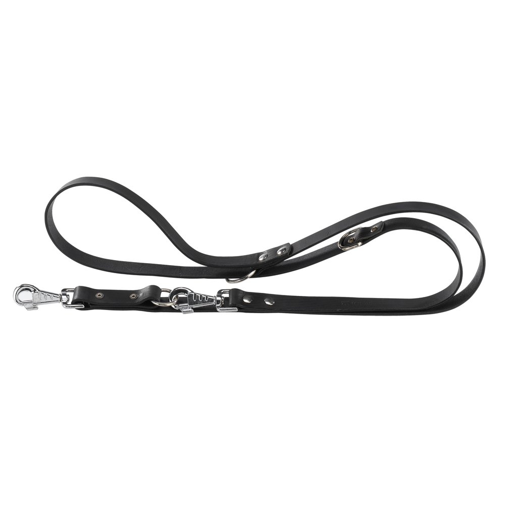 Ferplast Natural BK GA12/200 Dog Lead, 12 mm x 120-200 cm, Black