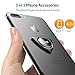Phone Ring Holder, Sinopuren 3 in 1 Cell Phone Holder Spinner Stand : Universal Phone Finger Ring Kickstand for iPhone Xs Max XR X 8 7 6 6s Plus 5s, Galaxy S9 S8 S7 S6, All Android Smartphone - Black