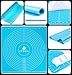 Cedra Silicone Baking Mat| Non-Slip Non-Stick Pastry Pad with Measurements| for Rolling Dough| Kneading Fondant| FDA Approved| High Temperature Resistant| 19.7