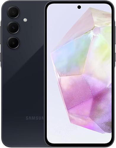 Samsung Galaxy A35 5G, 128GB, Unlocked, 6.6" FHD+ 120Hz AMOLED Display, Triple Camera, 5000mAh Battery, Canadian Version, Blue New in White Packaging (Renewed)