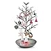 HQdeal Antique Silver Birds Tree Jewelry Stand Display Earring Necklace Holder Organizer Rack Tower (Antique silver)