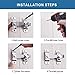 Flip Door Latch, 4.3 inch Stainless Steel Sliding Bolt Safety Gate Lock for Barn Warehouse Fense Garden Cabinet, Brushed Finish, 2 Pack