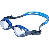 ARENA Unisex Kids Junior Air Mirror Swim Goggles for Swimming Ages 6 to 12 Air Seals Anti-Fog Coated Lens Adjustable Strap