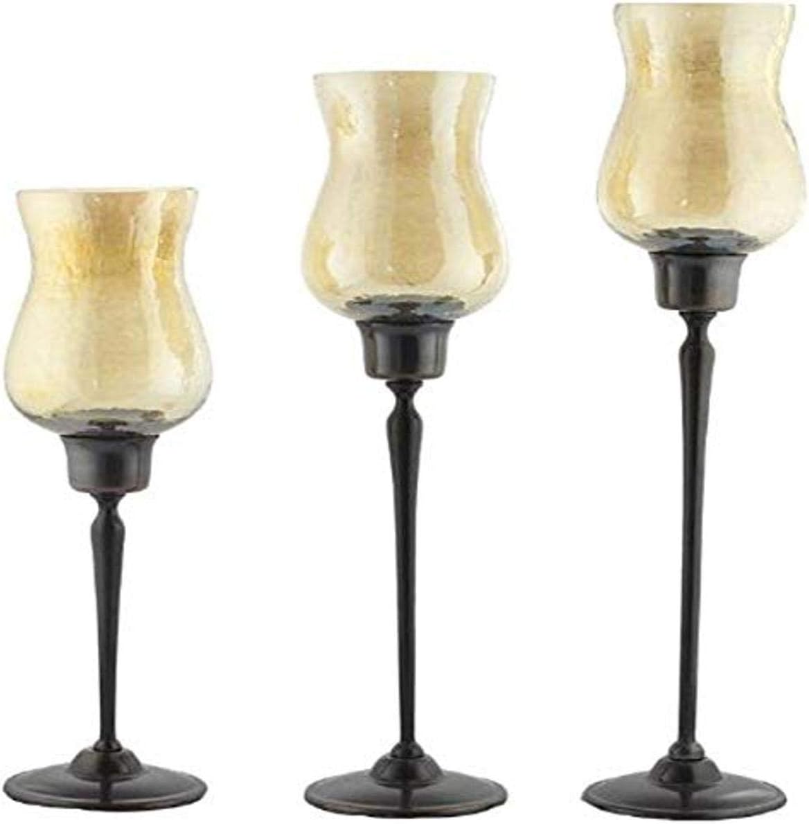 Essentials Décor Entrada Collection Candle Holder with Gold