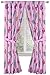 Jay franco Nickelodeon JoJo Siwa Dream Believe 84 inch Drapes 4 Piece Set - Beautiful Room Décor & Easy Set up - Window Curtains Include 2 Panels & 2 Tiebacks (Official Nickelodeon Product)