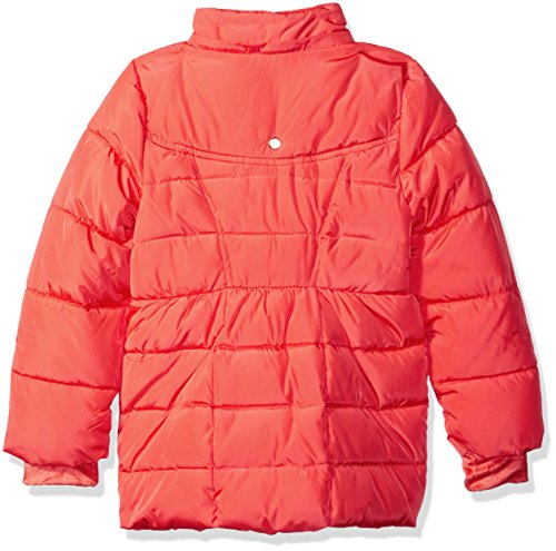 Limited Too Little Girls' Memory Coat with Baby Faux Fur Lining, Coral, 5/6