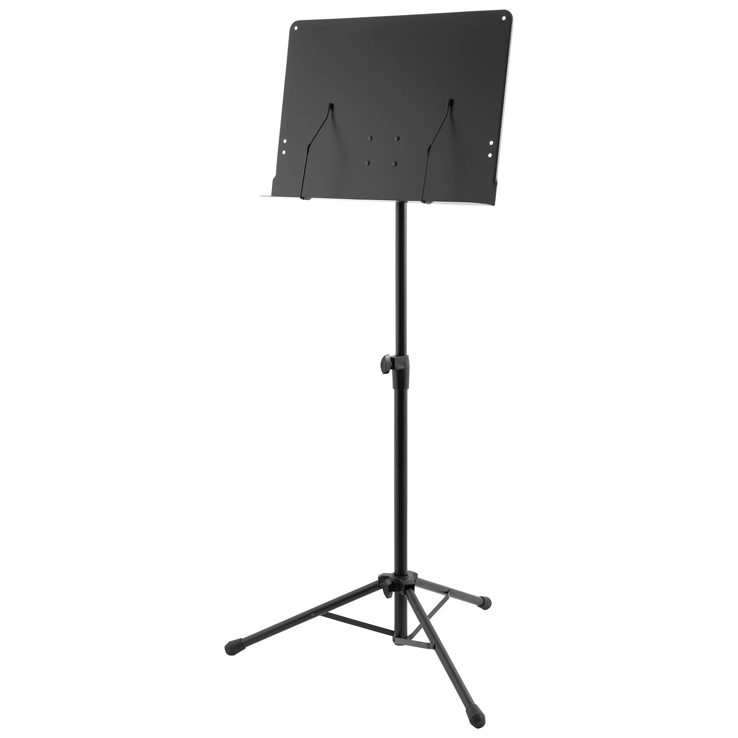World Rhythm Music Stand - Height Adjustable Orchestral Sheet Music Holder with Page Retainers