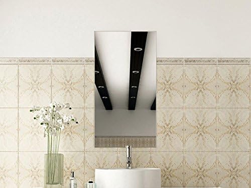 Set of 2 Modern Trimless Bathroom Mirrors