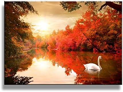 yixuanwall art-canvas wall art red tree Wall Art oil Paintings Printed Pictures Stretched for Home Decoration hs0011
