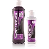 Natural Sant - Liso Vital duo kit - Shampoo & Leave-In Conditioner, Anti Frizz, Heat Protectant for Hair with Red onion extract, Biotin & Rosemary