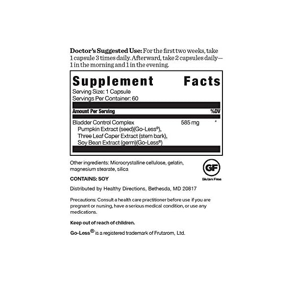 Dr. David Williams’ Bladder Control Advantage Supplement with