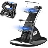 PS4 Controller Charger, Ponkor PS4 Controller Dock, Dual USB Charging Station for Sony PS4/PS4 Slim/PS4 Pro Controller/DualShock 4